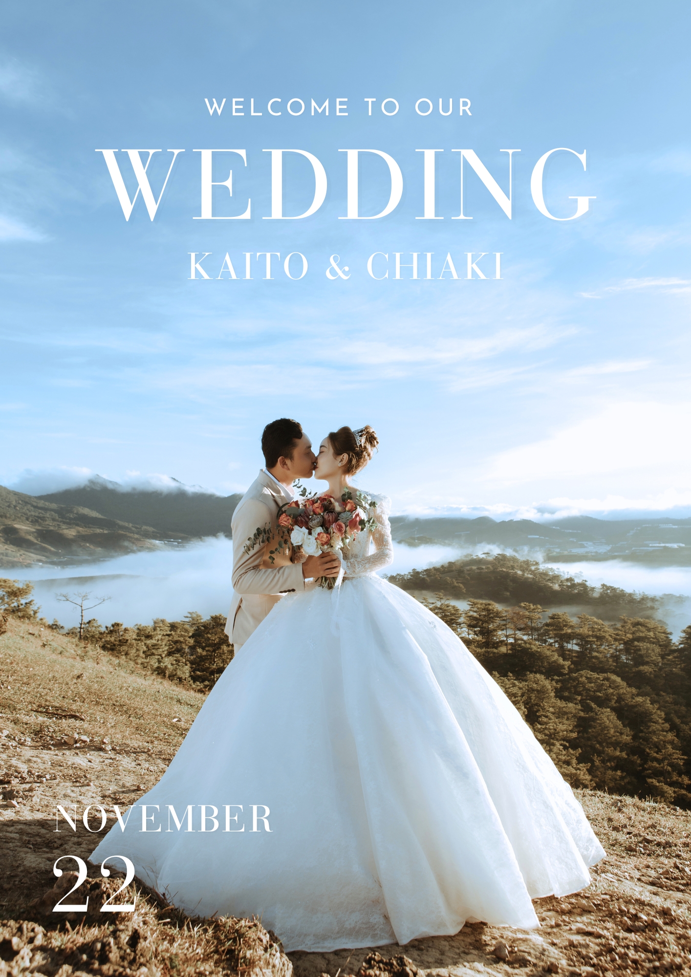 ウェルカムウェディングポスター